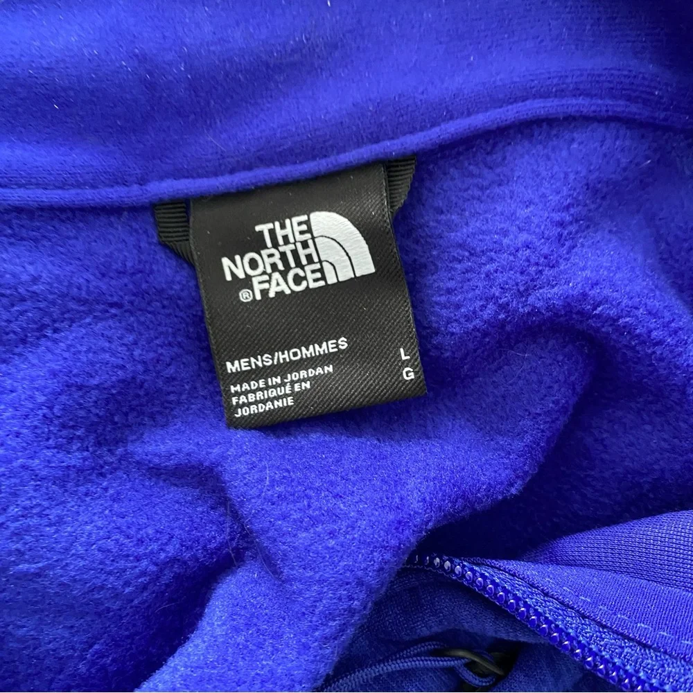 The North Face Canyonlands Fleece 1/2 Zip Sweater Royal Blue Mens Size Large